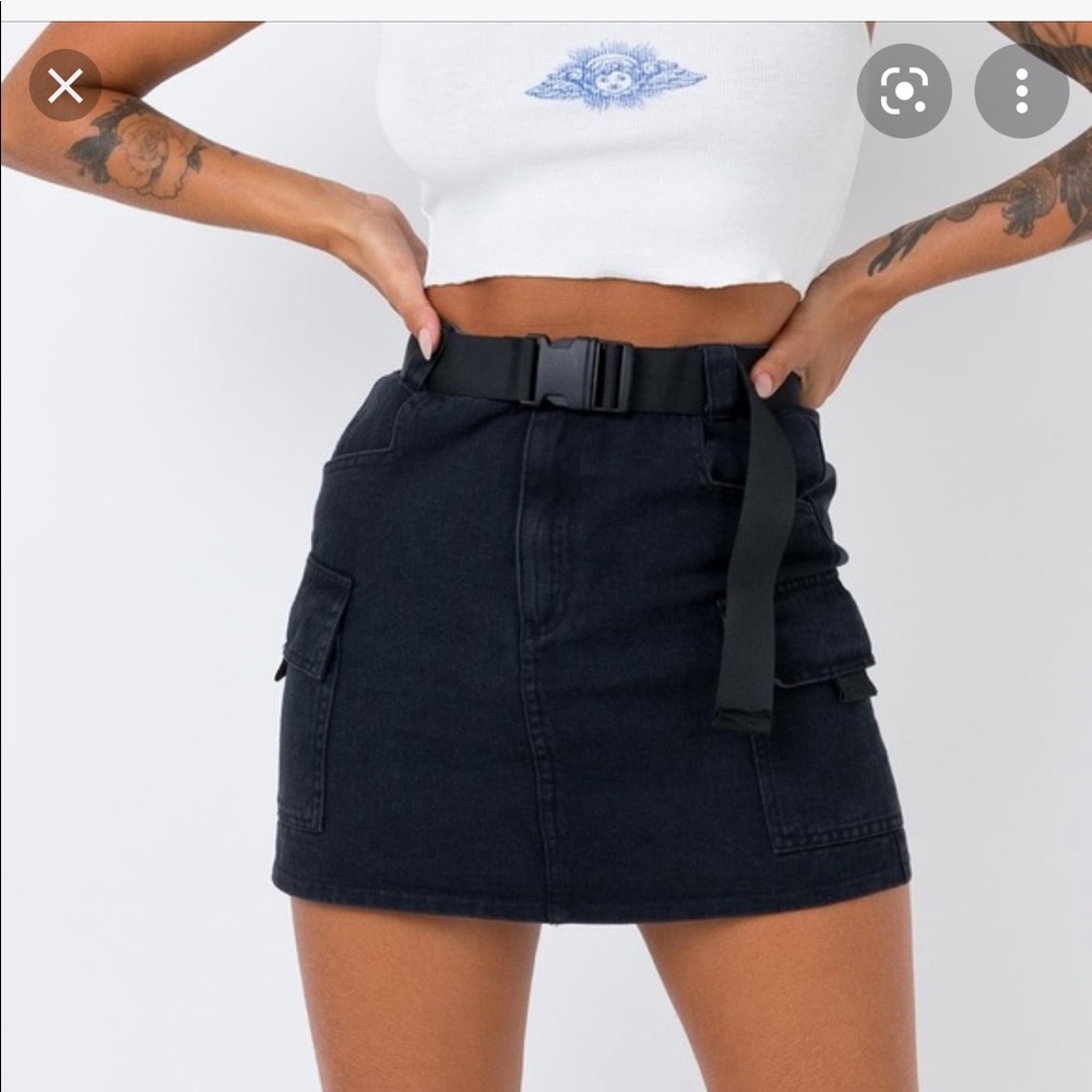 Princess Polly Black Mini Skirt